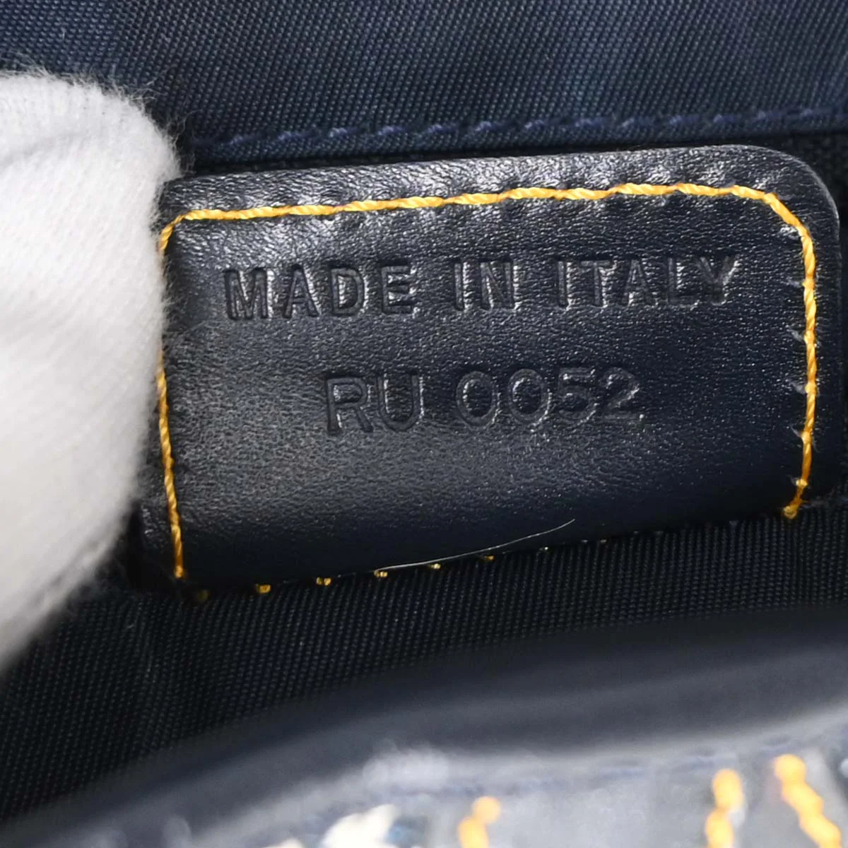 Christian Dior Navy Trotter Saddle Handbag - Image 10