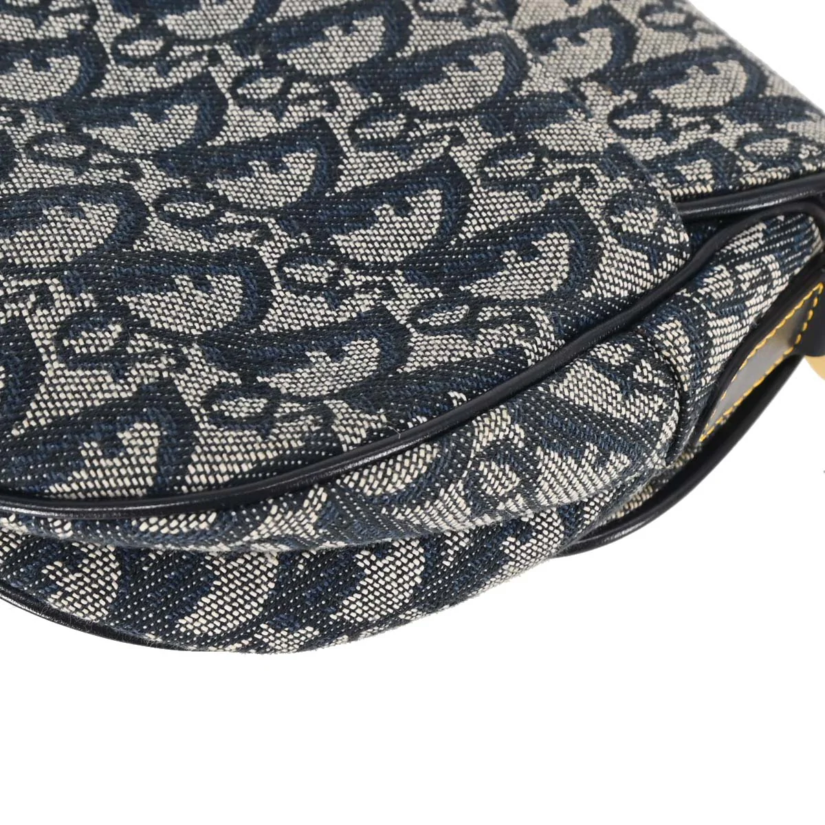 Christian Dior Navy Trotter Saddle Handbag - Image 3