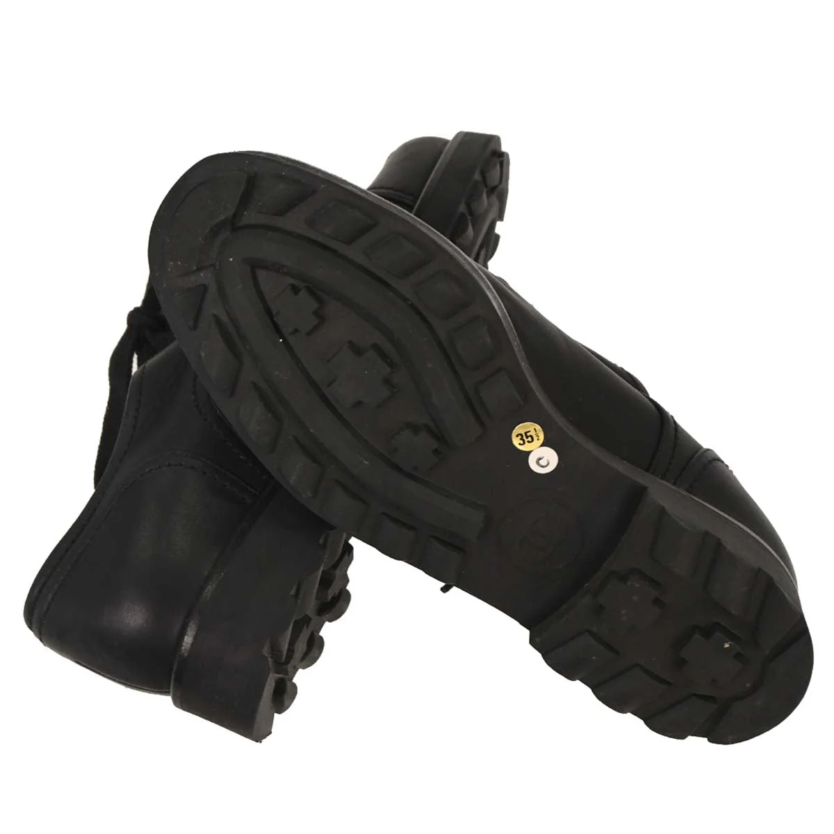 Chanel * Black Leather Shoes #35 - Image 4