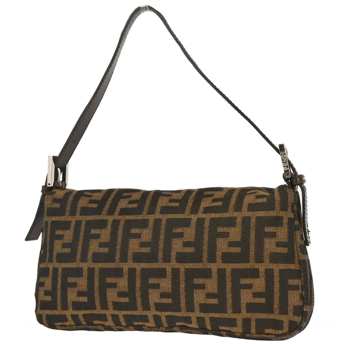 Fendi Brown Zucca Baguette Handbag - Image 2