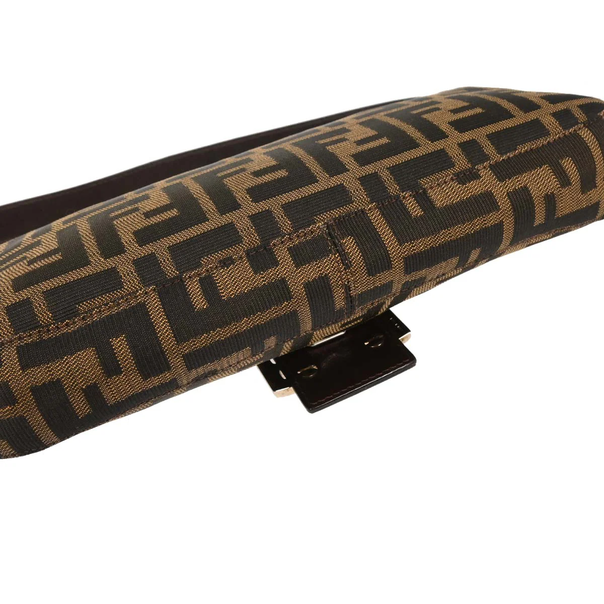 Fendi Brown Zucca Baguette Handbag - Image 5