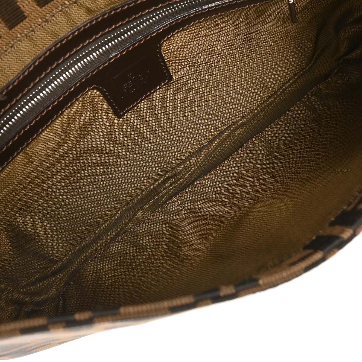 Fendi Brown Zucca Baguette Handbag - Image 8