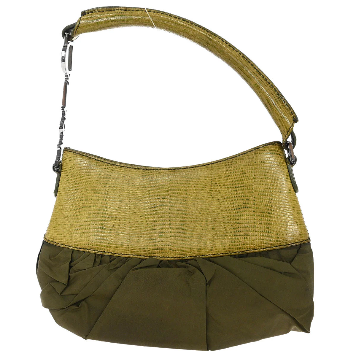 Christian Dior * Green Lizard Corset Ballet Bag Handbag - Image 2