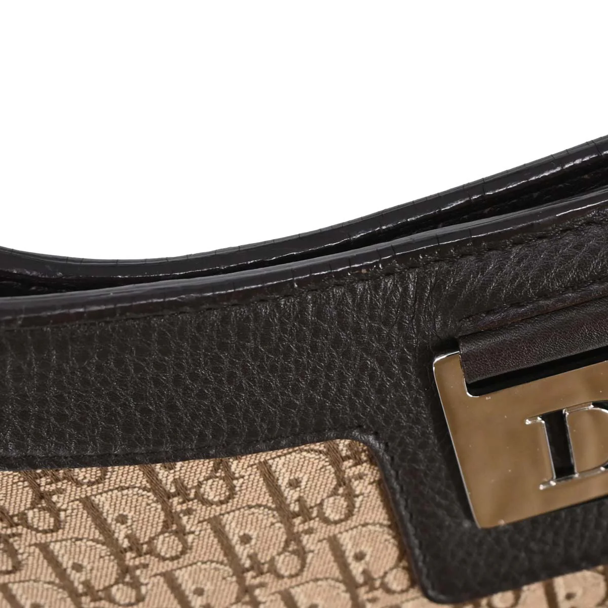 Christian Dior Brown Beige Street Chic Trotter Hobo Bag - Image 7