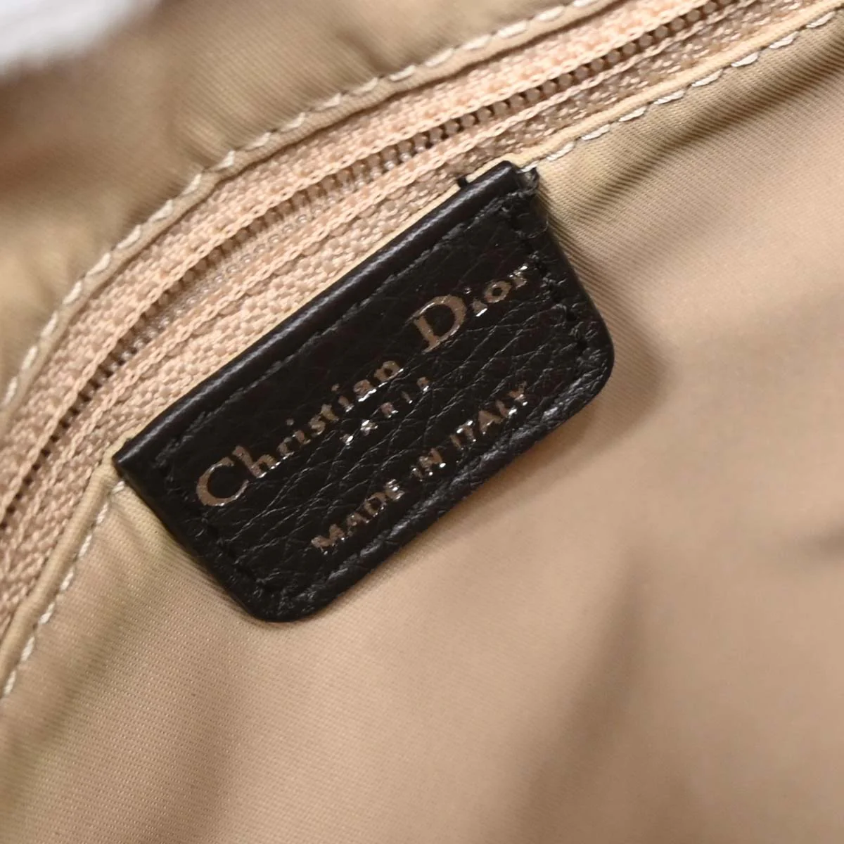 Christian Dior Brown Beige Street Chic Trotter Hobo Bag - Image 9