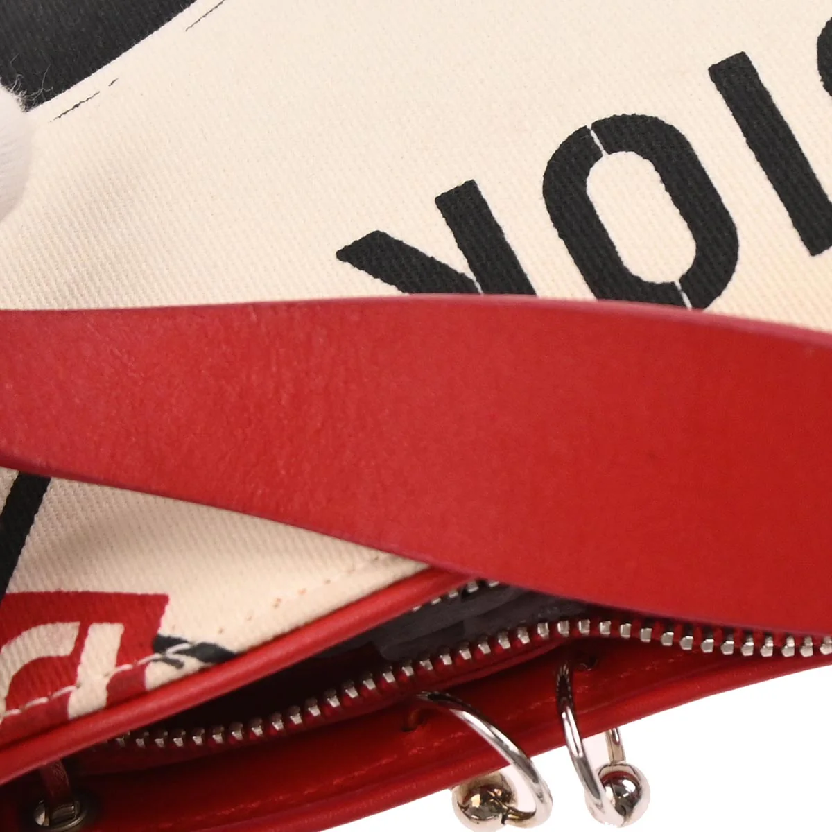 Christian Dior Red White Hardcore Pierced Shoulder Bag - Image 6