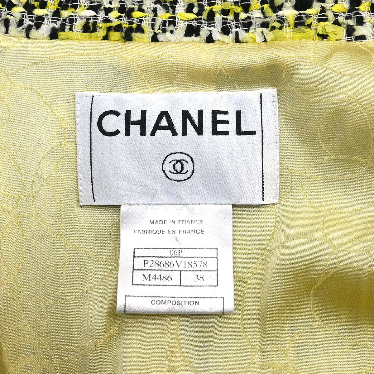 Chanel 2006 Single Breasted Jacket Yellow #38 - Image 10