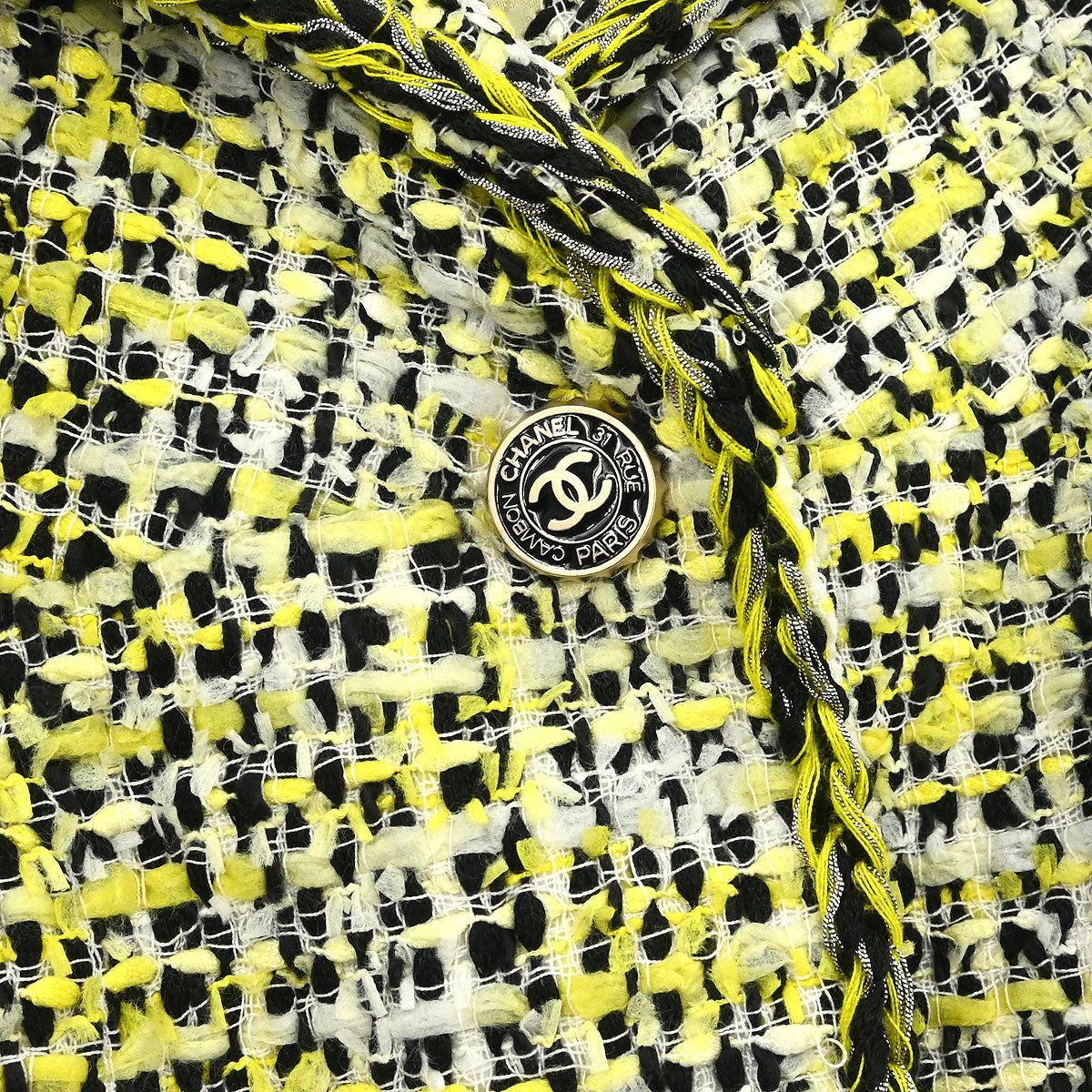Chanel 2006 Single Breasted Jacket Yellow #38 - Image 5