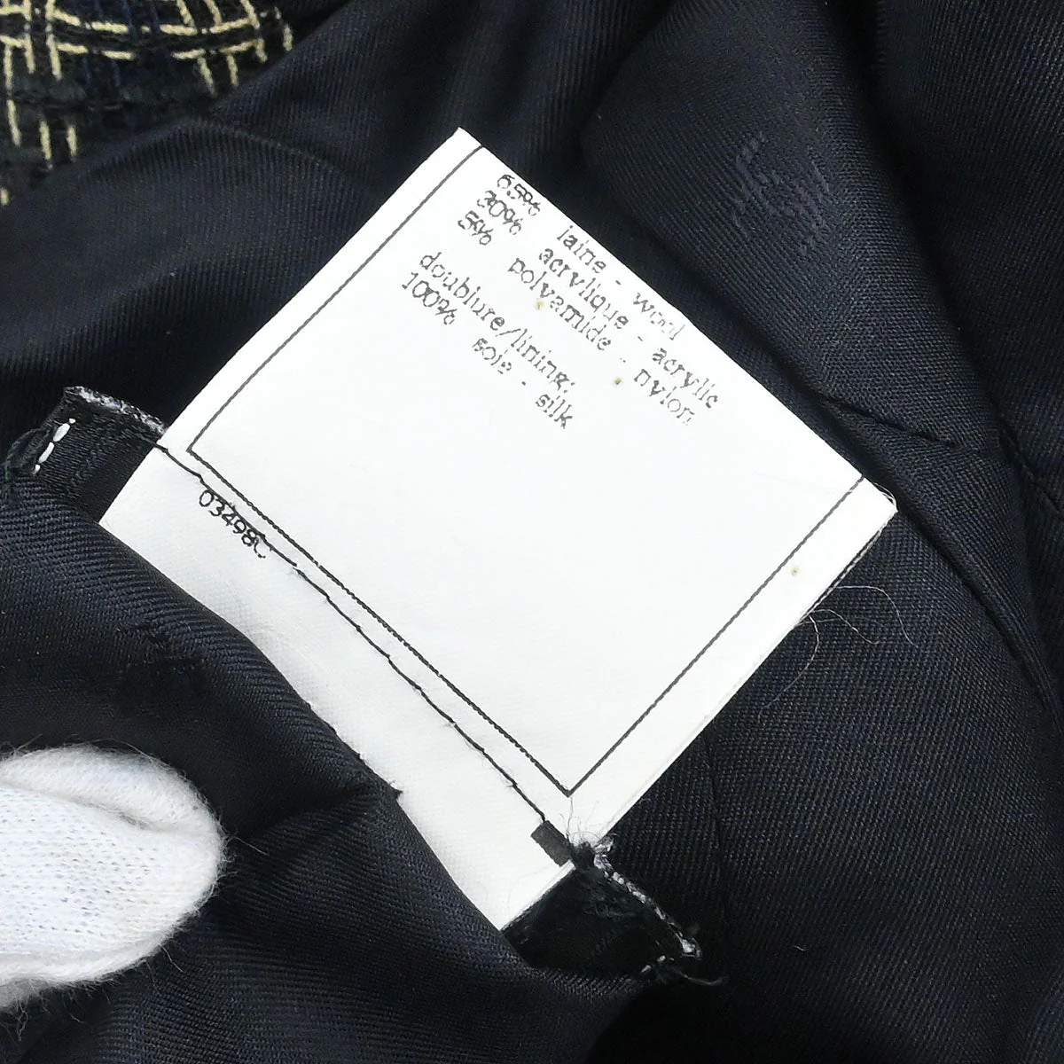 Chanel 1995 Single Breasted Jacket Black  #38 - Image 10