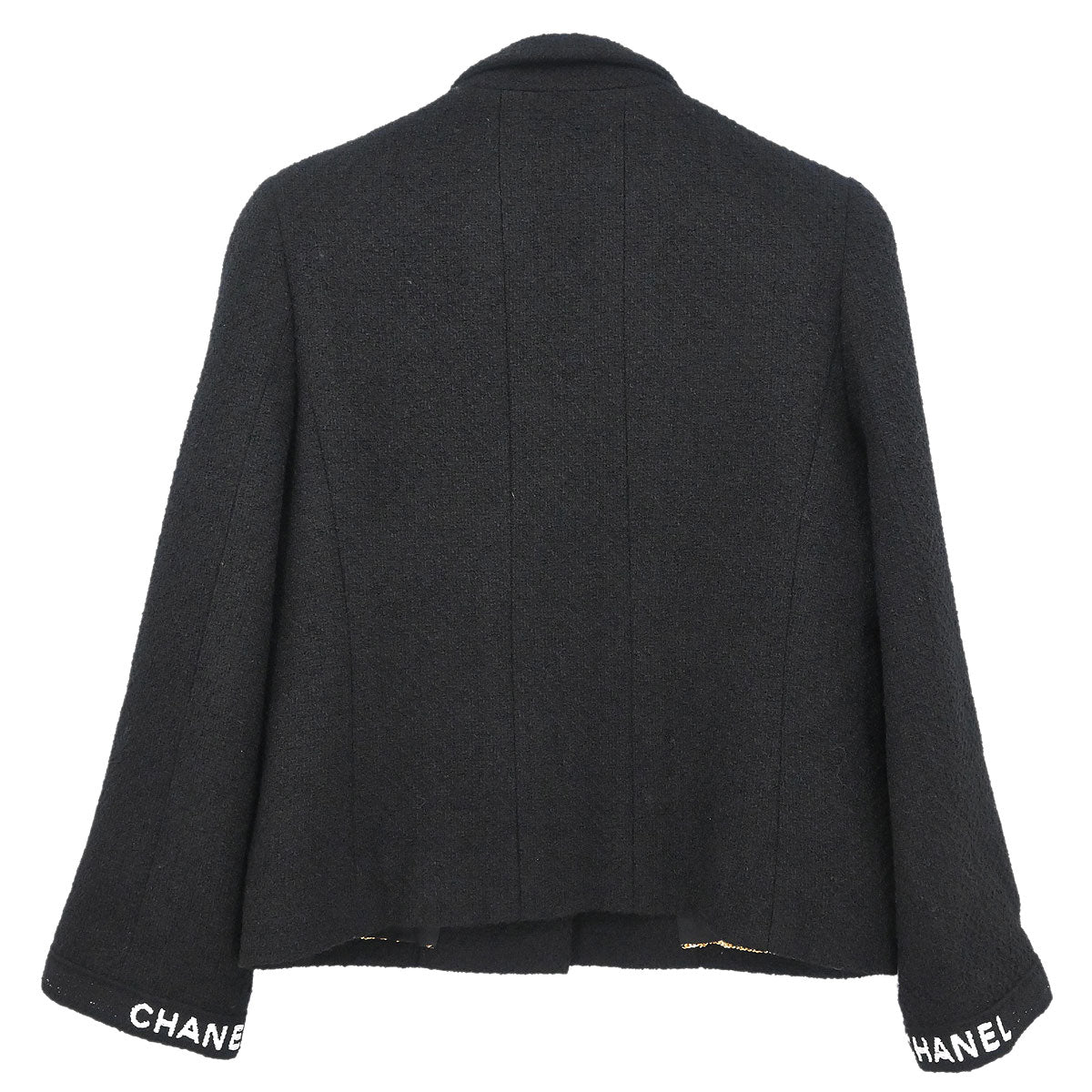 Chanel 1995 Single Breasted Jacket Black #38 - Image 2