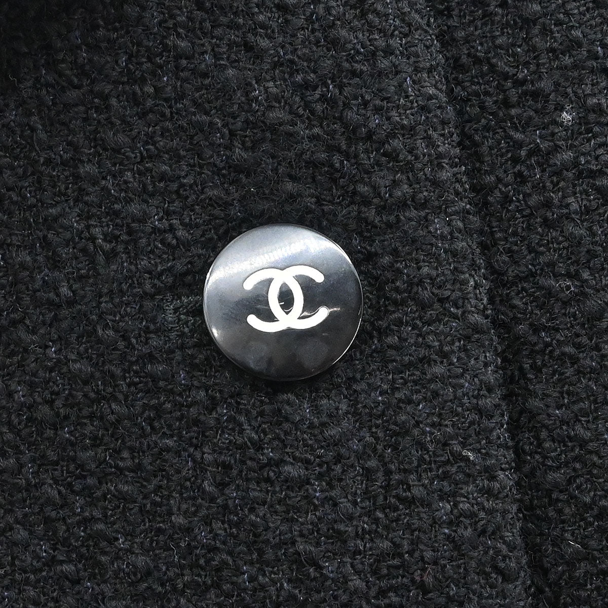 Chanel 1995 Single Breasted Jacket Black #38 - Image 4