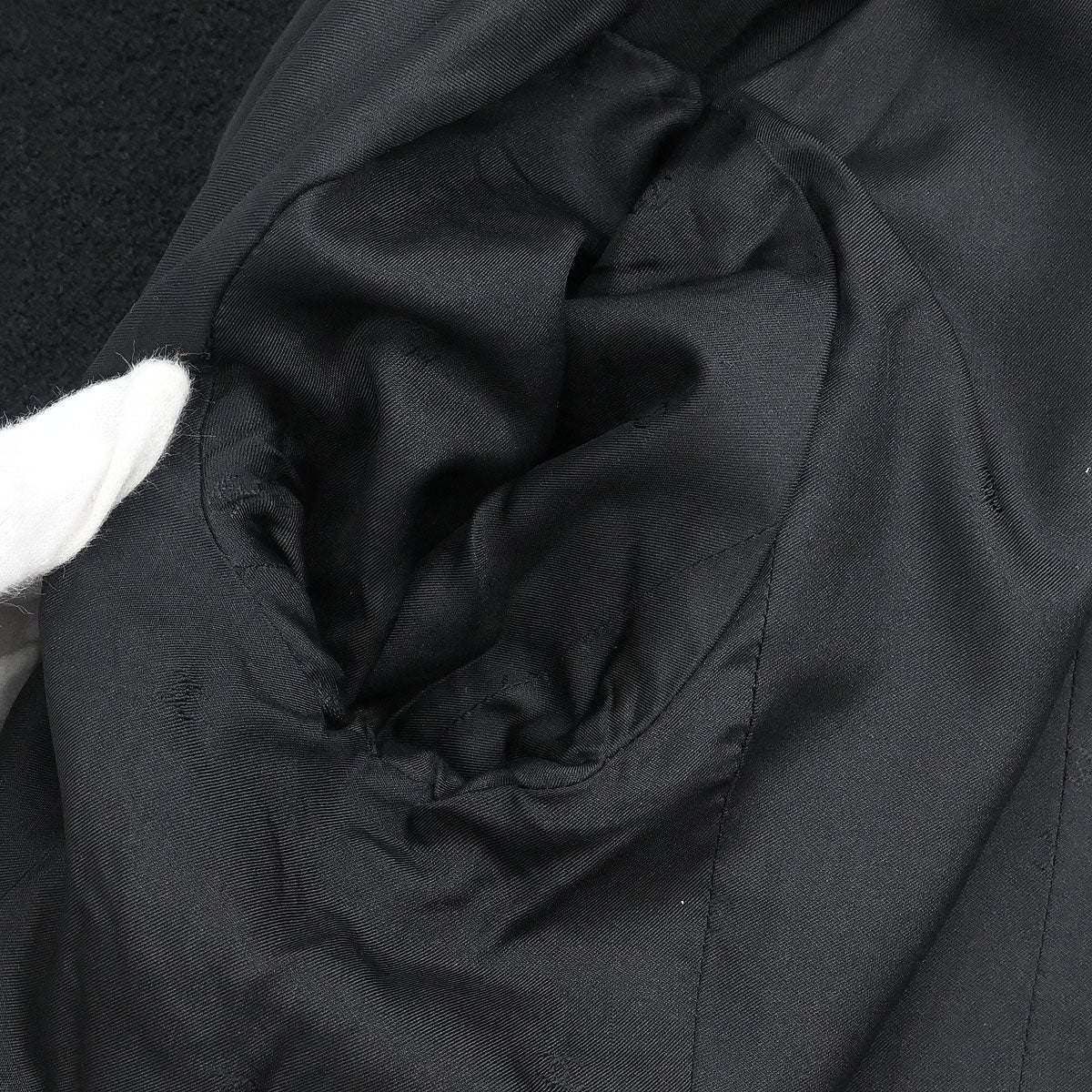 Chanel 1995 Single Breasted Jacket Black #38 - Image 9