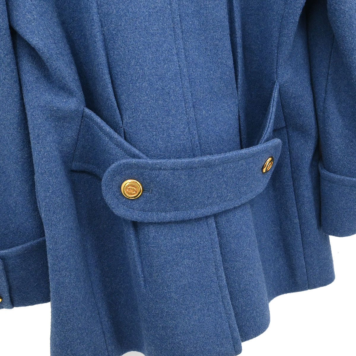 Chanel Double Breasted Jacket Blue - Image 3