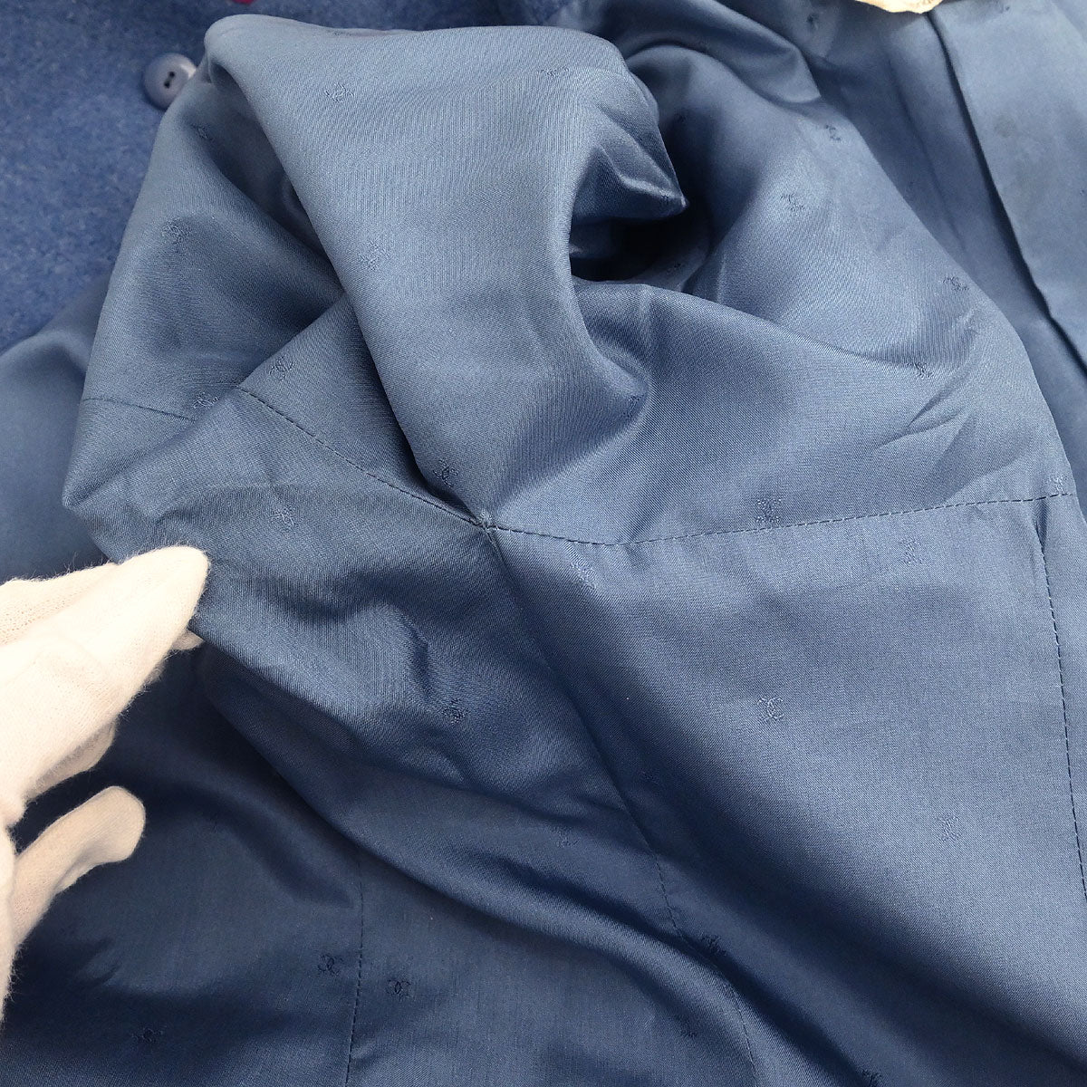 Chanel Double Breasted Jacket Blue - Image 7