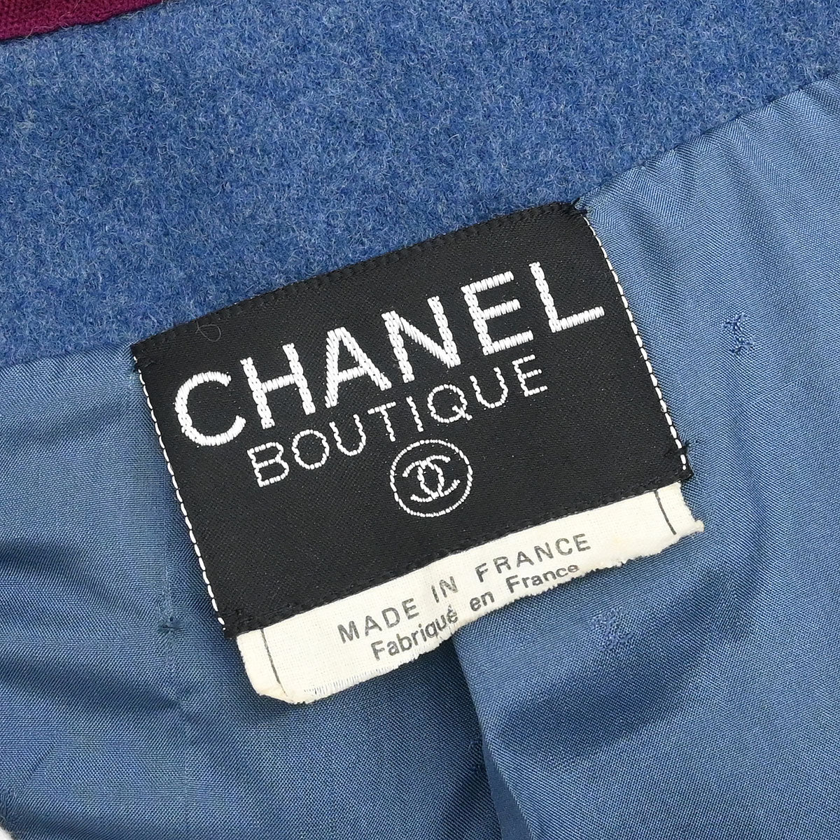 Chanel Double Breasted Jacket Blue - Image 9