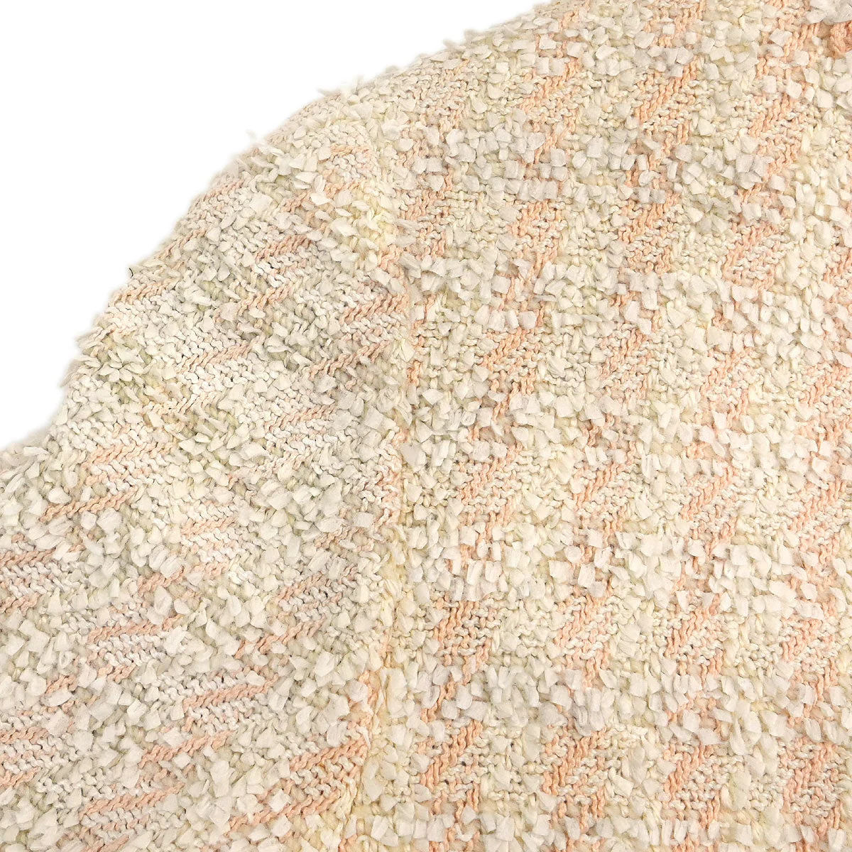 Chanel 1994 Setup Suit Jacket Skirt Tweed Off-white #36 - Image 4