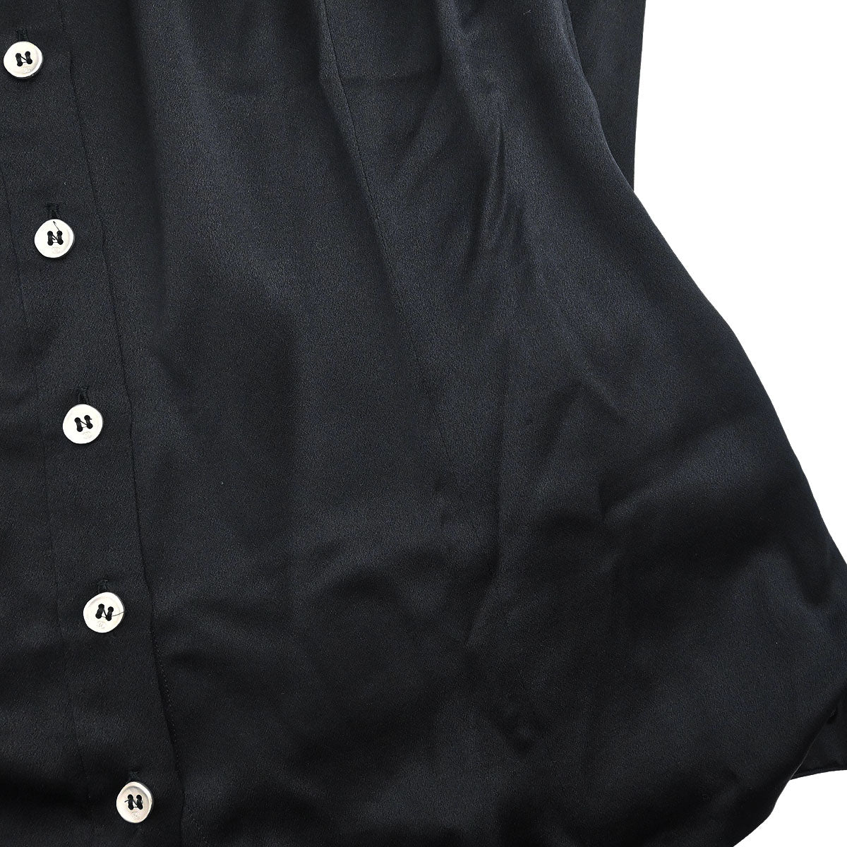 Chanel 1998 Blouse Shirt Black #42 - Image 6