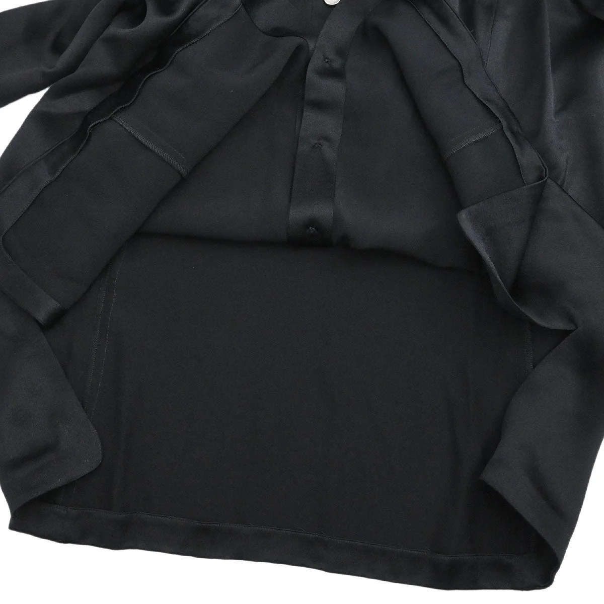 Chanel 1998 Blouse Shirt Black #42 - Image 7