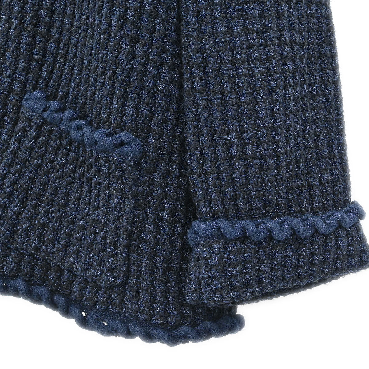 Chanel 2012 Tweed Cardigan Jacket Navy #40 - Image 4