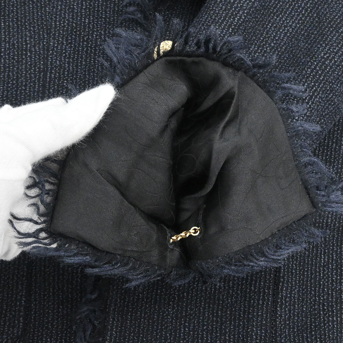 Chanel 2004 Single Breasted Jacket Black #42 - Image 11