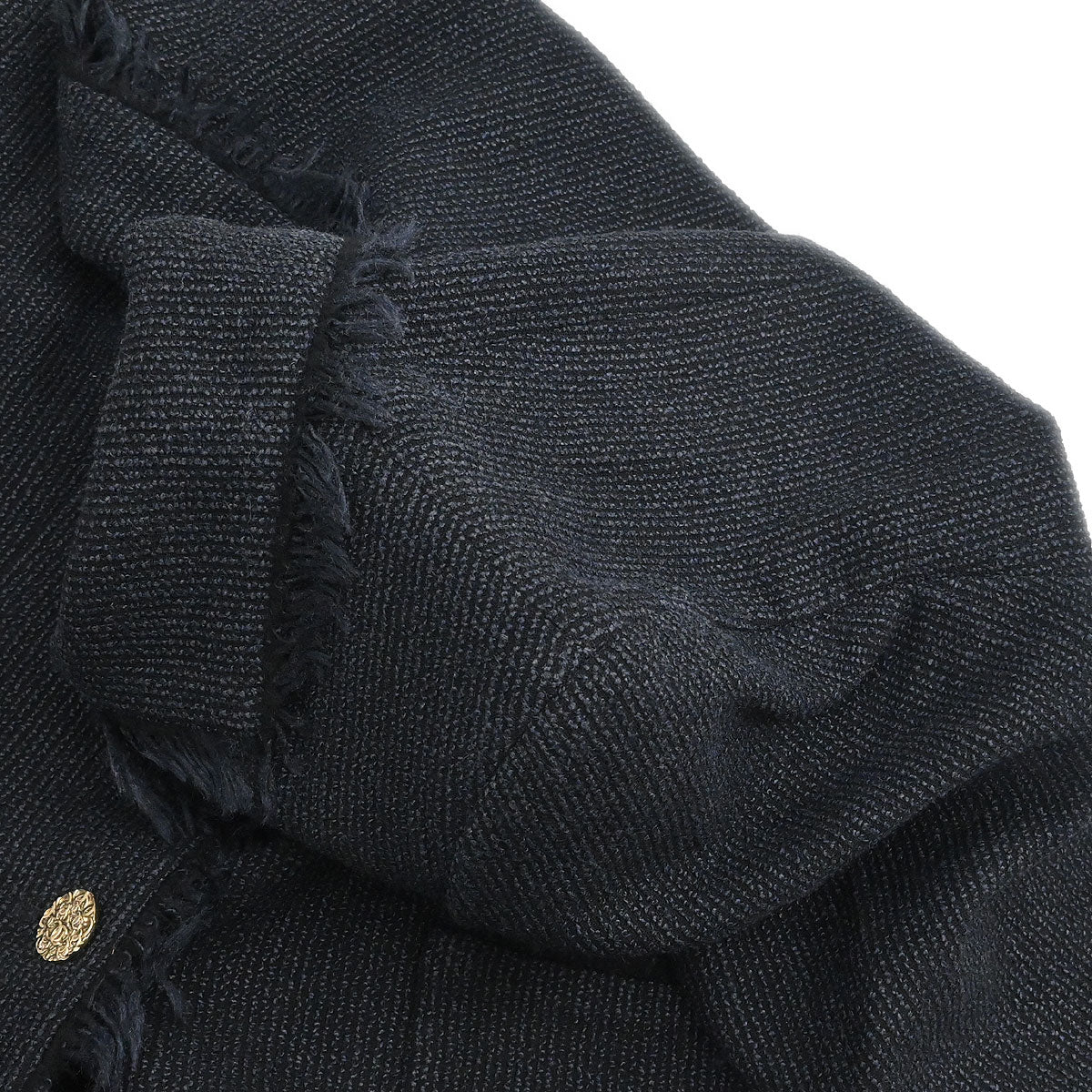 Chanel 2004 Single Breasted Jacket Black #42 - Image 6