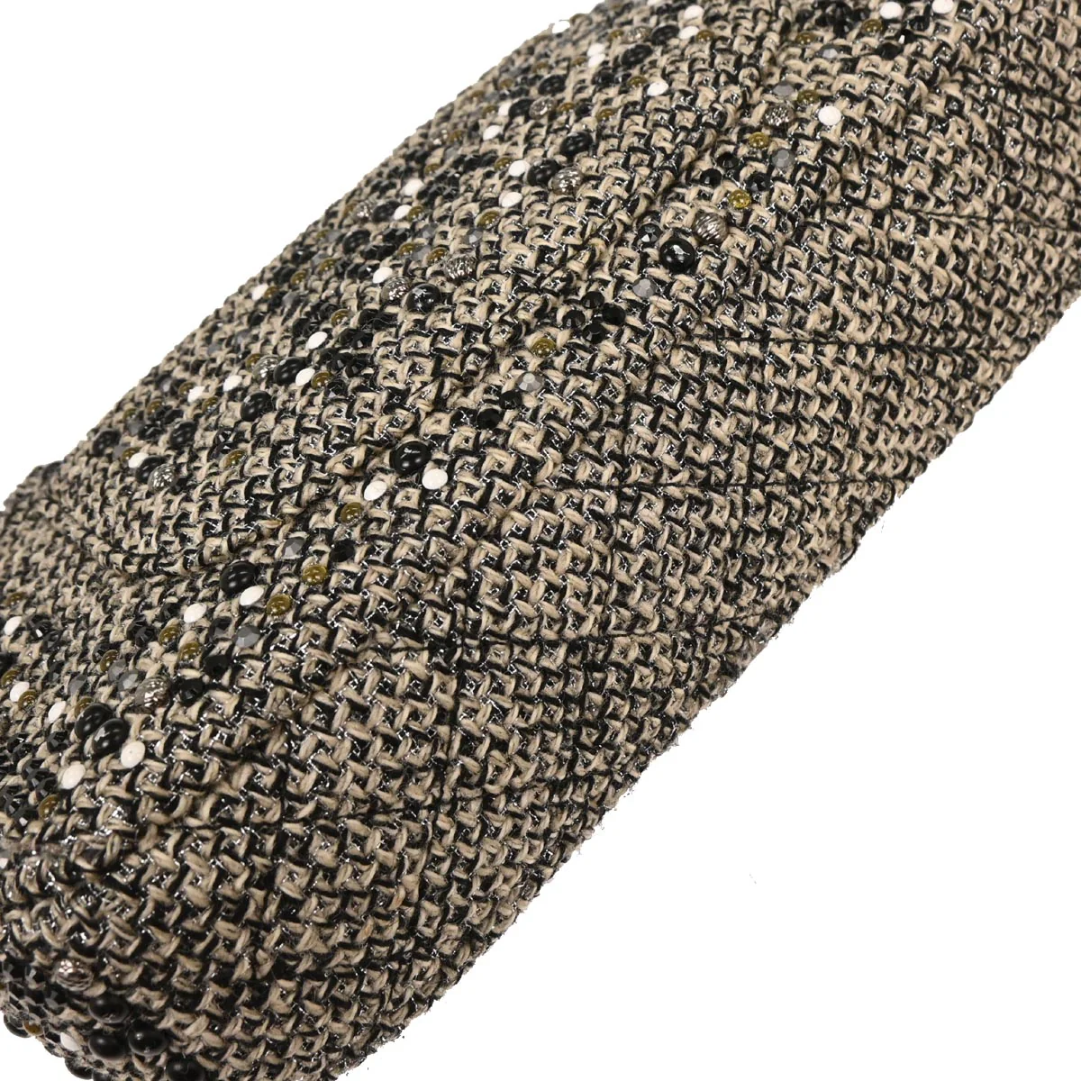 Chanel 2012-2013 Black Tweed Beaded Shoulder Bag - Image 3