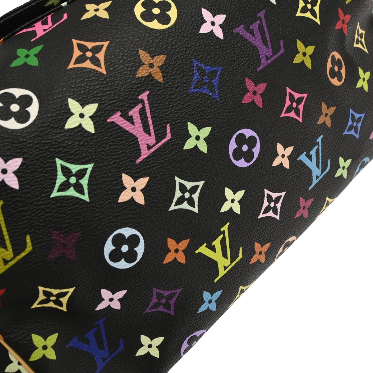 Louis Vuitton 2005 Black Monogram Multicolor Speedy 30 Handbag M92642 - Image 5