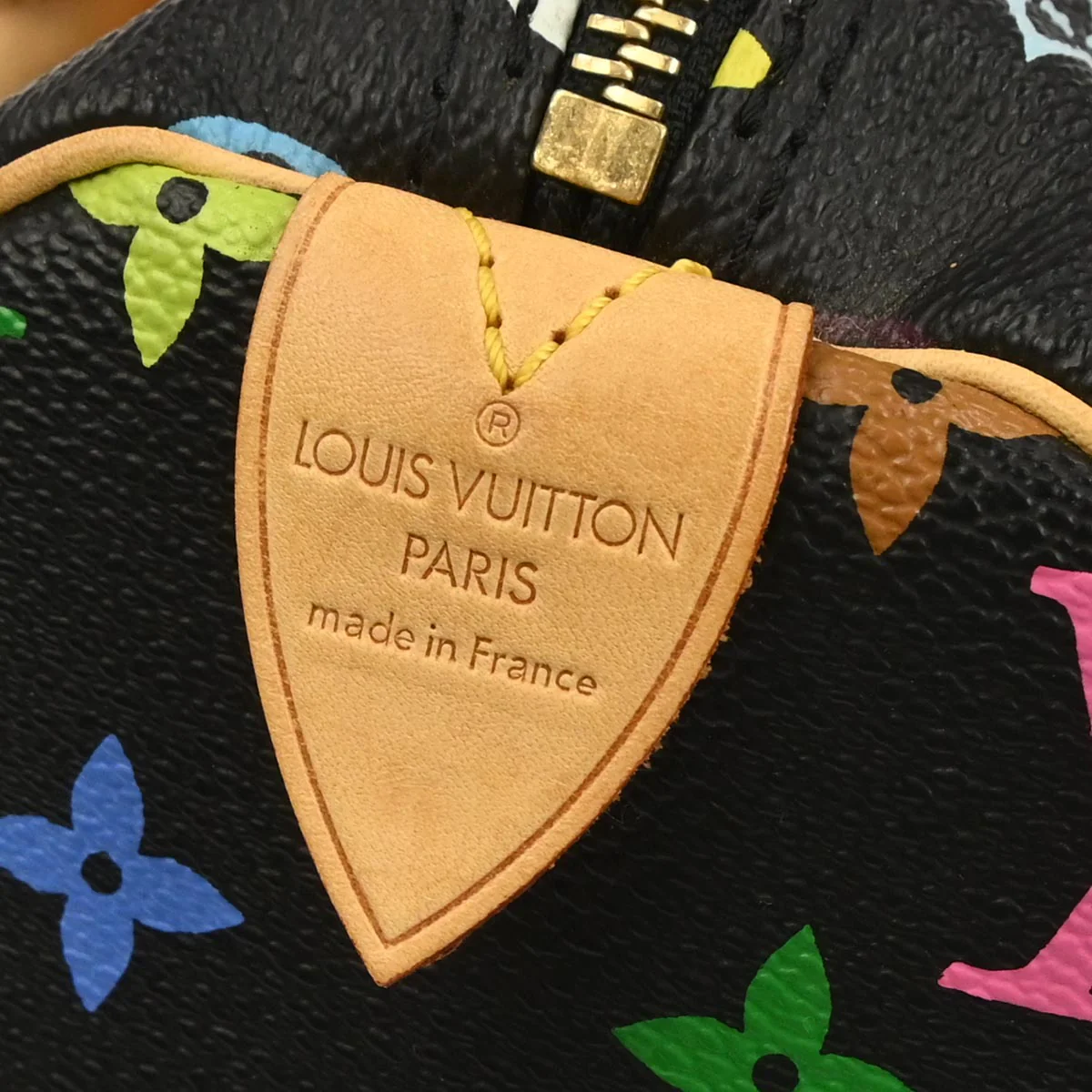 Louis Vuitton 2005 Black Monogram Multicolor Speedy 30 Handbag M92642 - Image 7