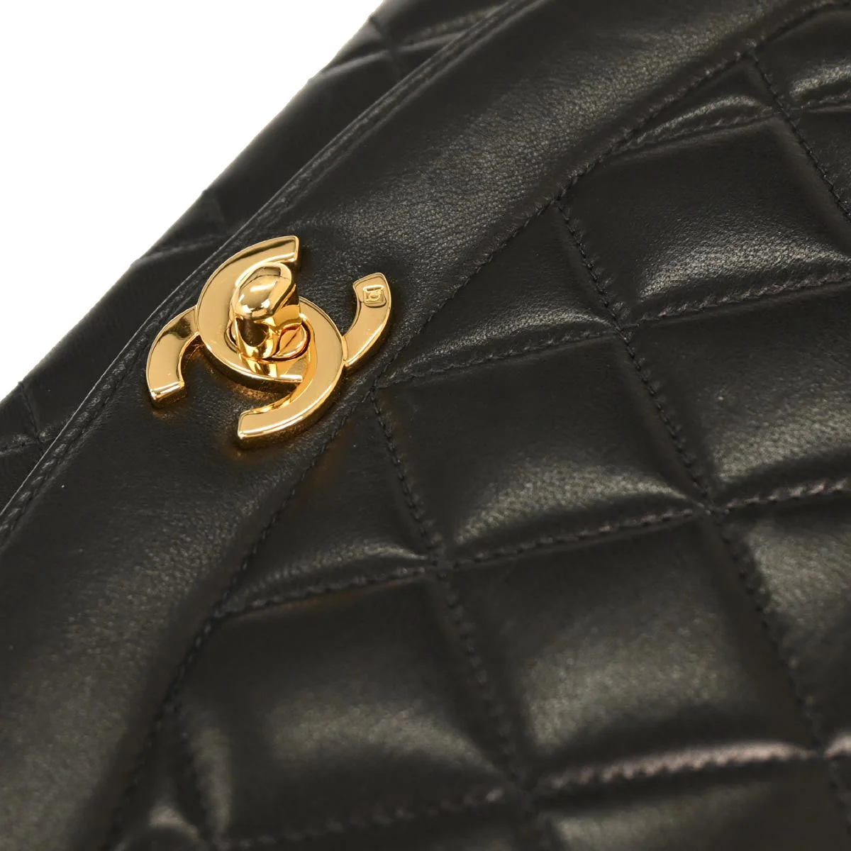 Chanel Black Lambskin Small Diana Shoulder Bag - Image 5