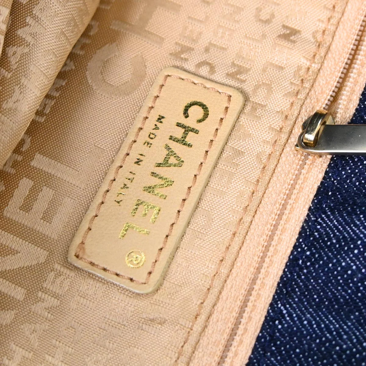 Chanel 2006-2008 Indigo Denim Coco Cabas Tote Handbag - Image 8