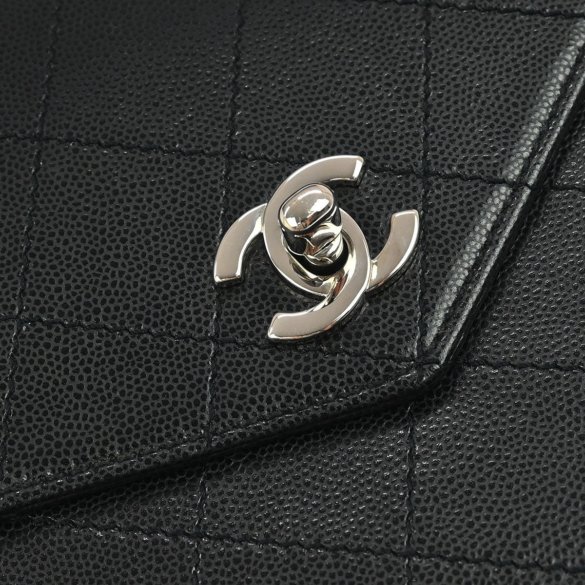 Chanel Black Caviar Handbag - Image 4