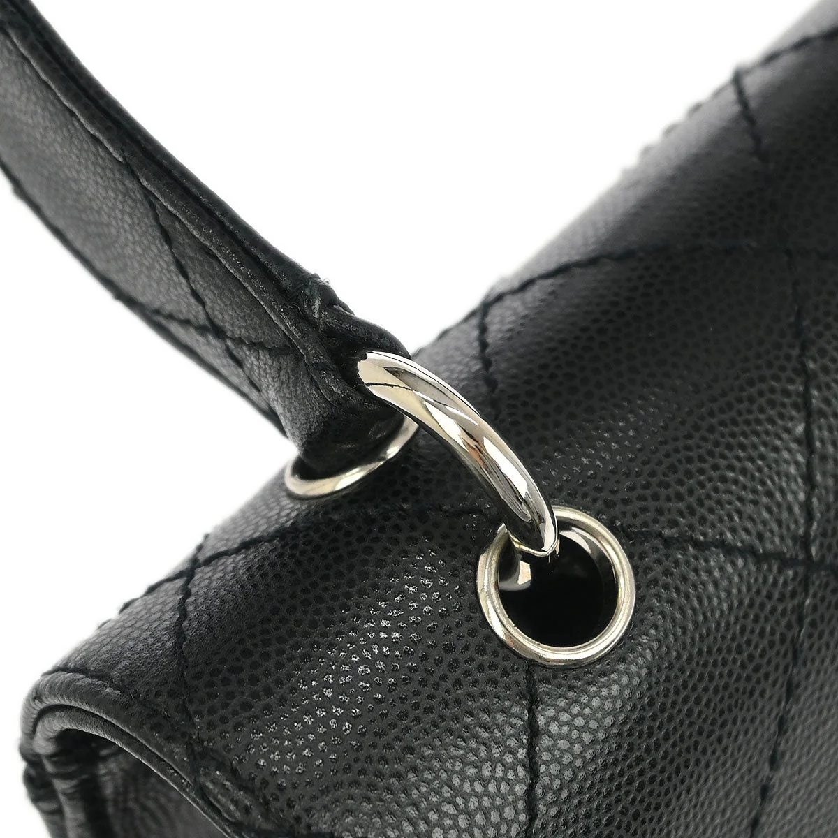 Chanel Black Caviar Handbag - Image 6