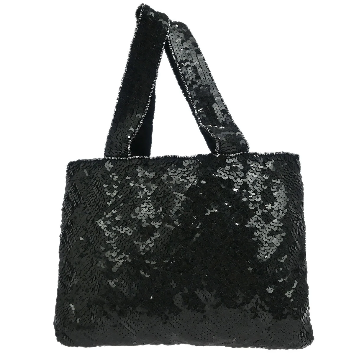 Chanel Black Sequins Handbag - Image 2