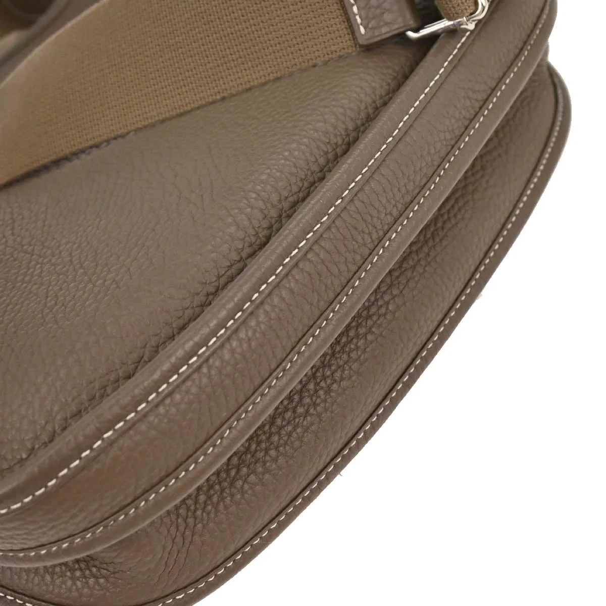 Hermes Etoupe Taurillon Clemence Evelyne 3 29 PM Shoulder Bag - Image 3