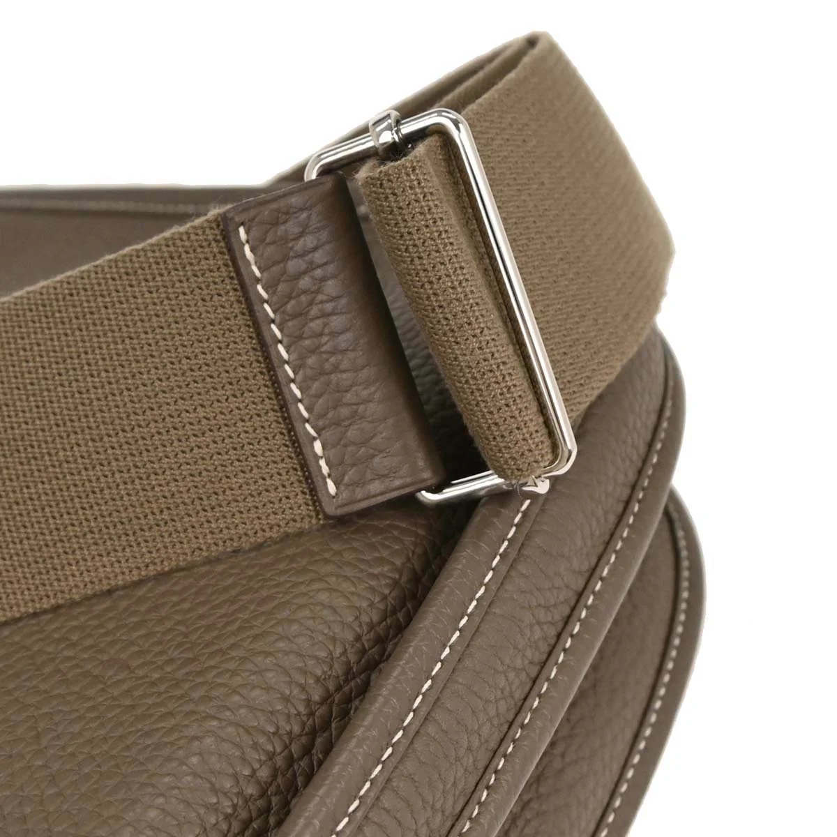 Hermes Etoupe Taurillon Clemence Evelyne 3 29 PM Shoulder Bag - Image 5