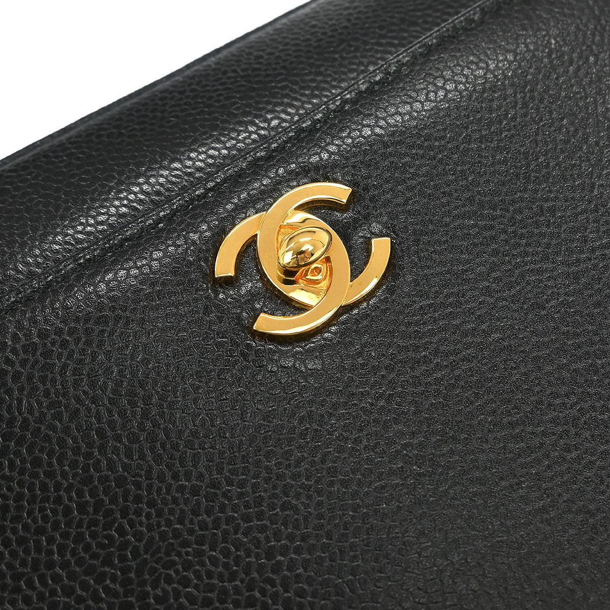 Chanel 1997-1999 Black Caviar Handbag - Image 4