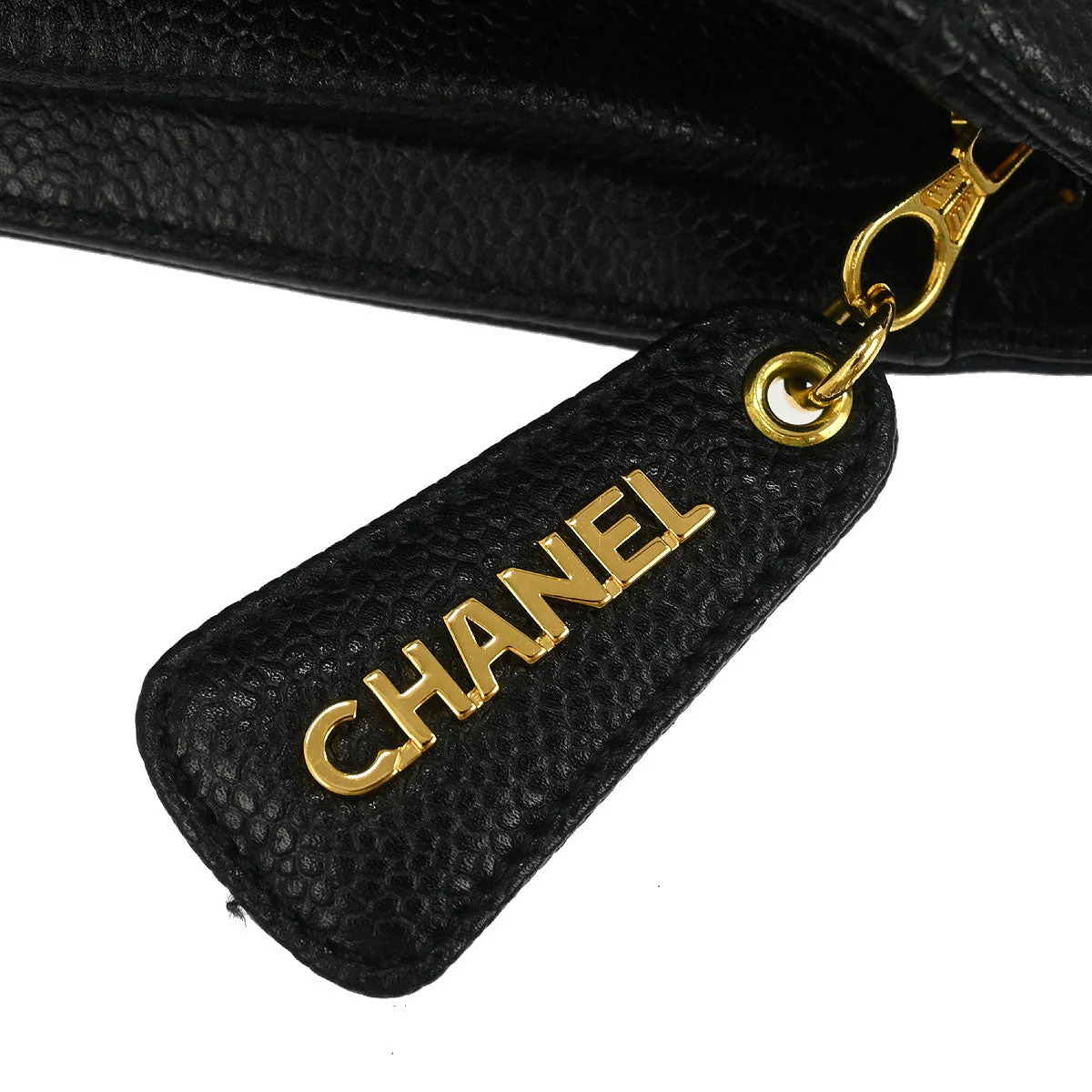 Chanel 1997-1999 Black Caviar Handbag - Image 6