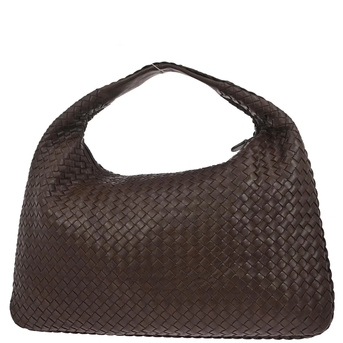 Bottega Veneta Brown Lambskin Intrecciato Hobo Handbag - Image 2