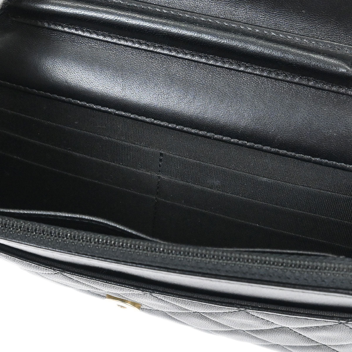 Chanel 2019 Black Lambskin Classic WOC Wallet on Chain Bag - Image 5