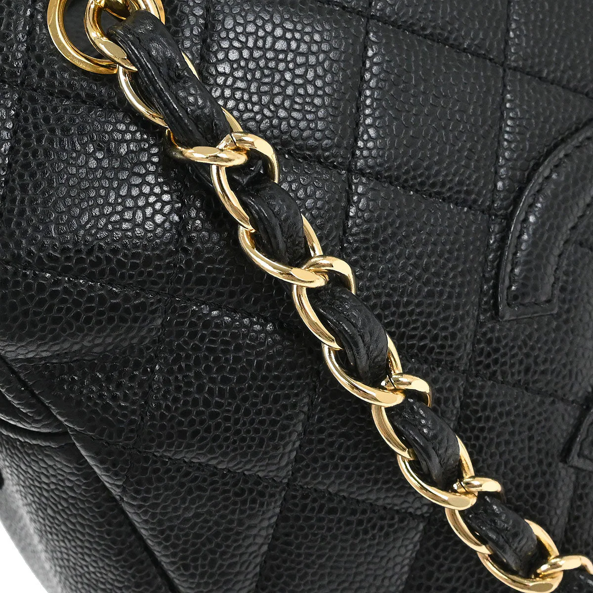 Chanel 2002-2003 Black Calfskin Petite Timeless Tote PTT Chain Handbag - Image 5