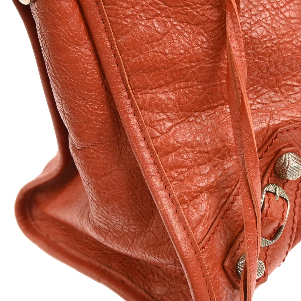 Balenciaga Red Lambskin City Medium 2way Shoulder Handbag - Image 5