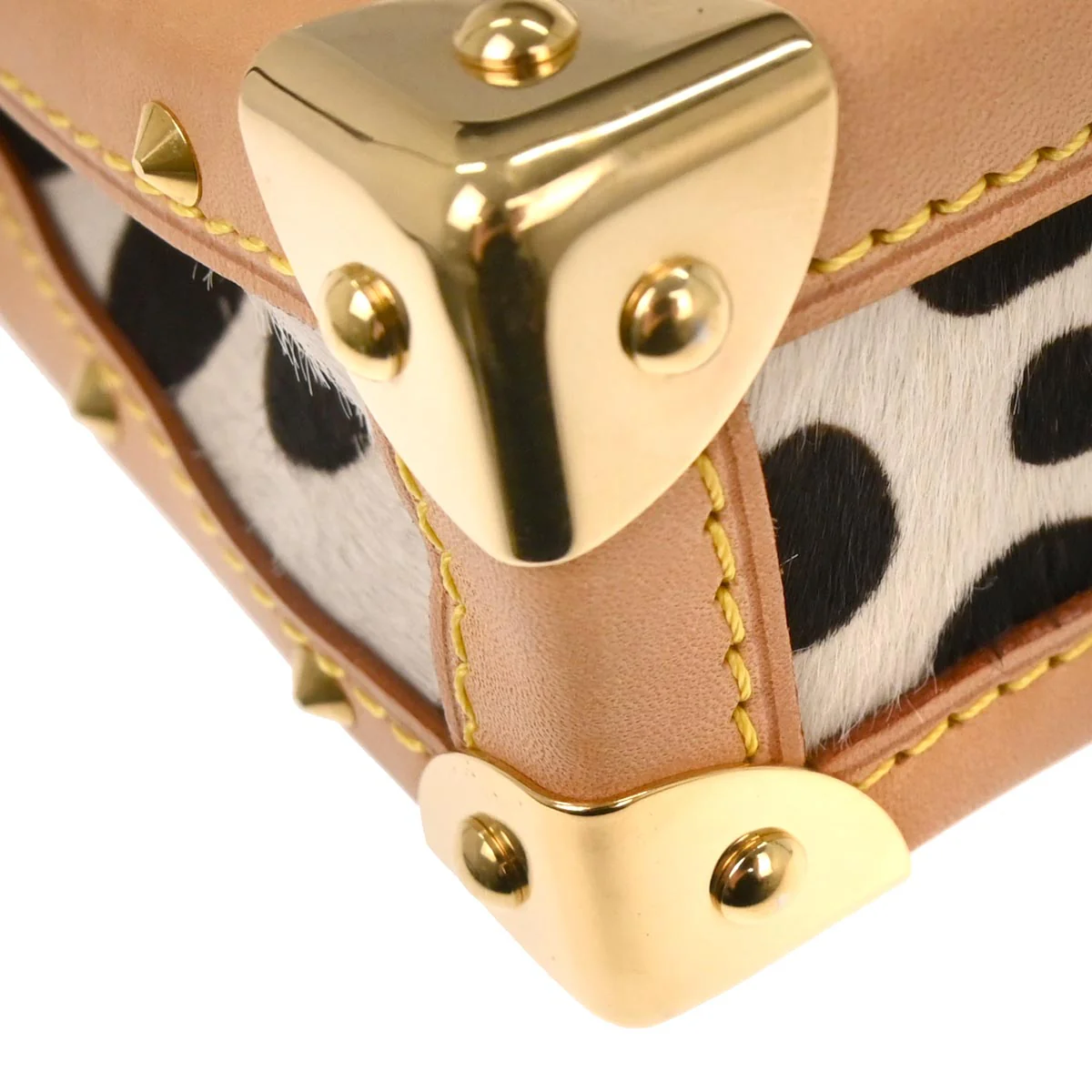 Louis Vuitton * 2003 Black Monogram Multicolor Pochette Dalmatian Handbag M92826 - Image 7