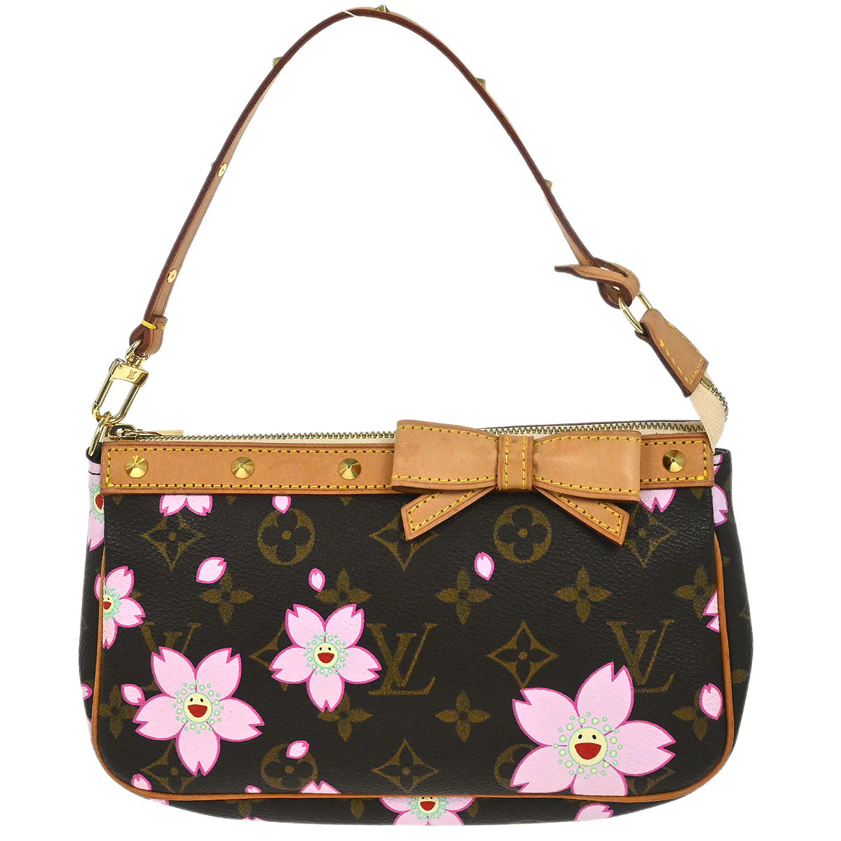 Louis Vuitton 2003 Cherry Blossom Pochette Accessoires Handbag M92006