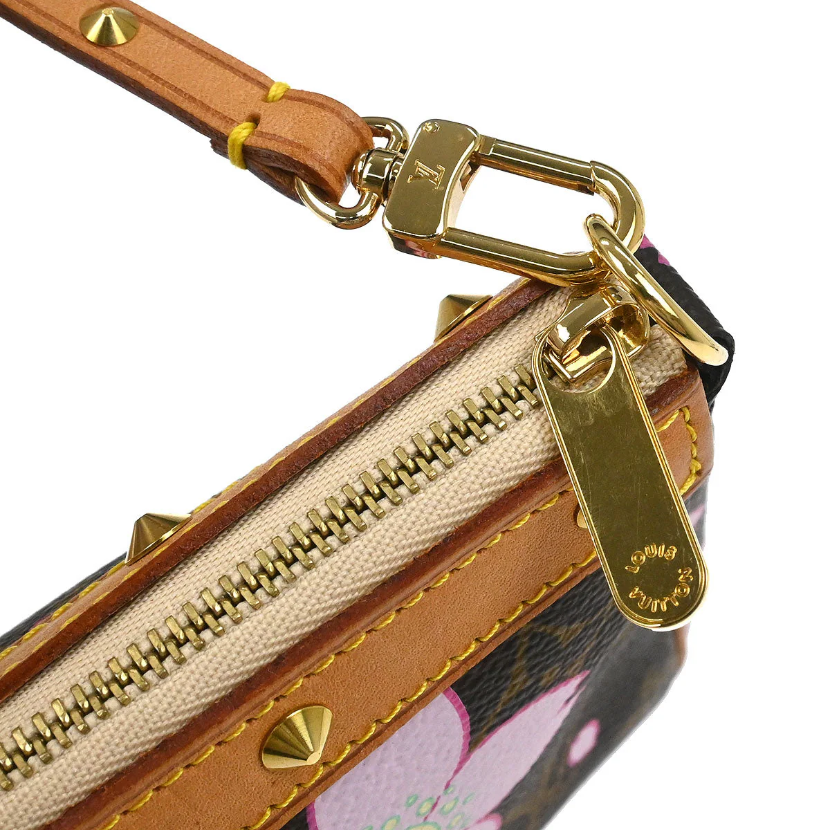 Louis Vuitton 2003 Cherry Blossom Pochette Accessoires Handbag M92006 - Image 4