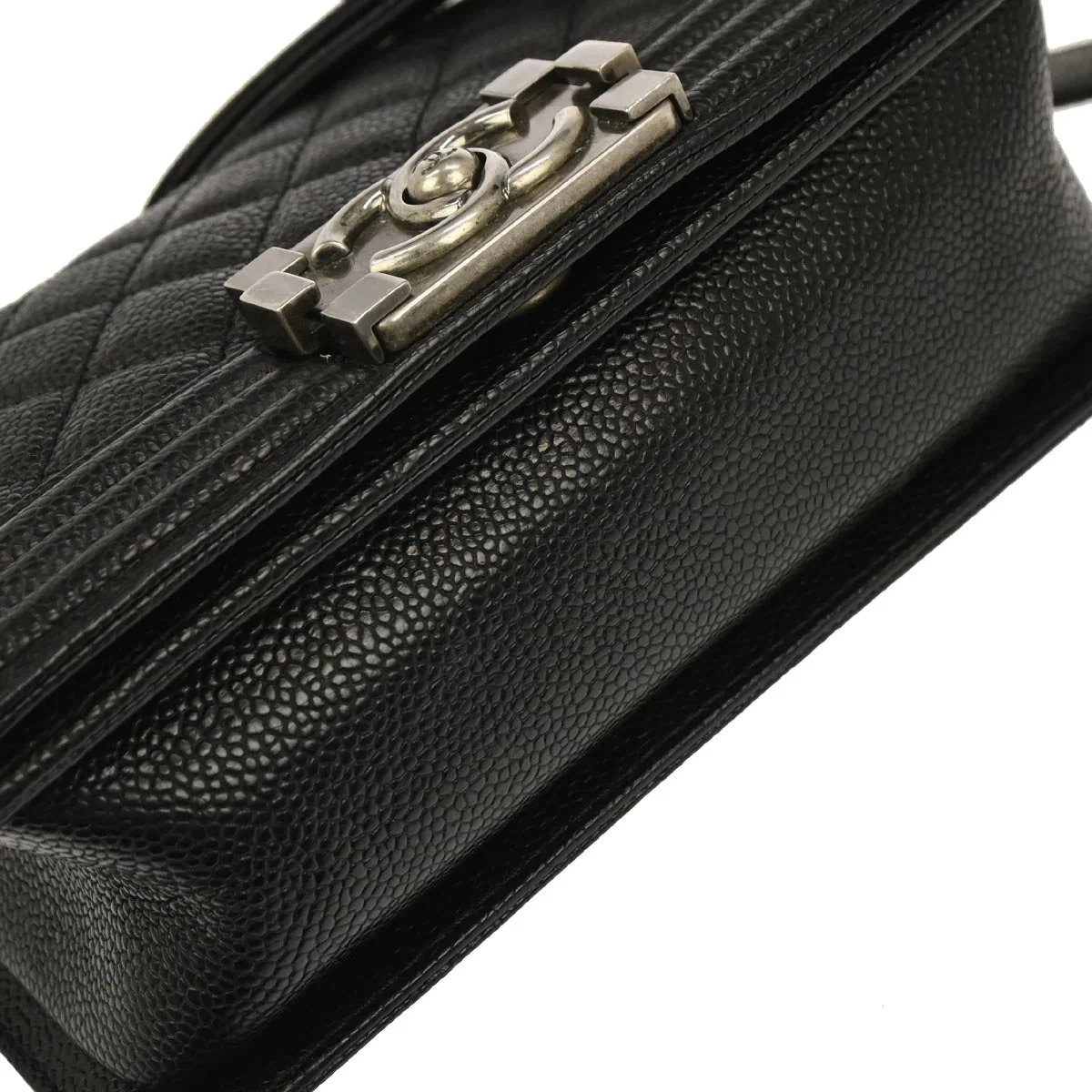 Boy Chanel Black Caviar Small Chain Shoulder Bag - Image 5