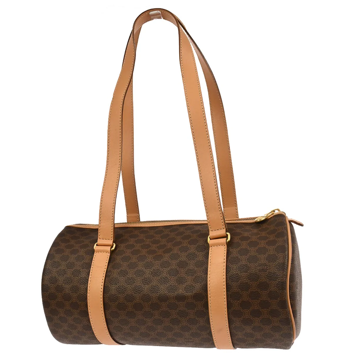 Celine Brown Macadam Handbag - Image 2