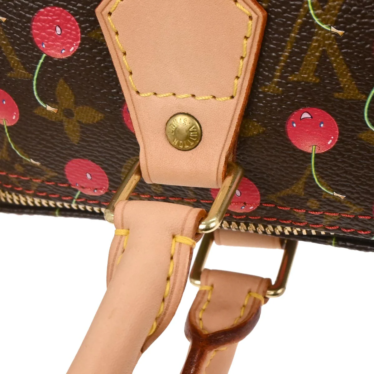 Louis Vuitton 2005 Monogram Cherry Speedy 25 Handbag M95009 - Image 4