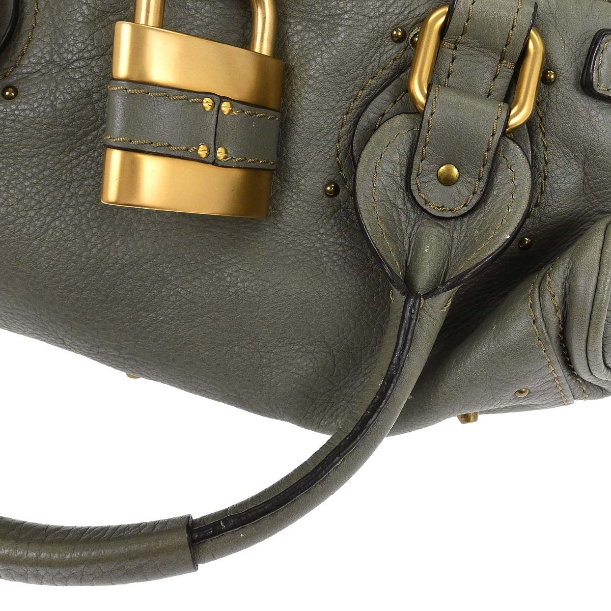 Chloe Khaki Paddington Medium Handbag - Image 5