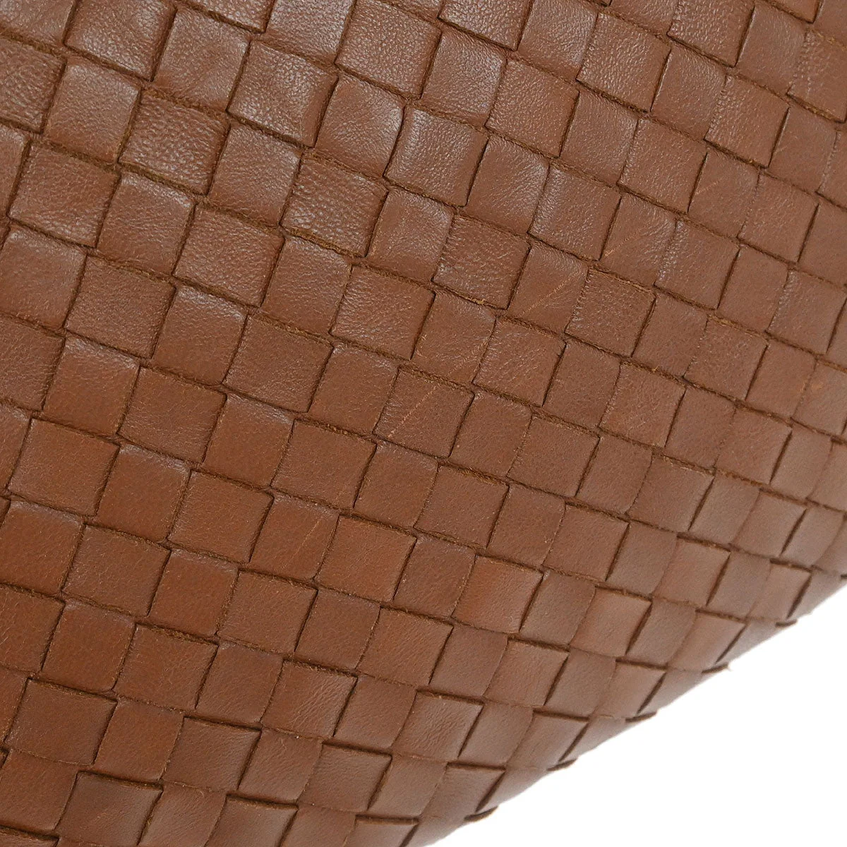 Bottega Veneta Brown Lambskin Intrecciato Hobo Handbag - Image 7