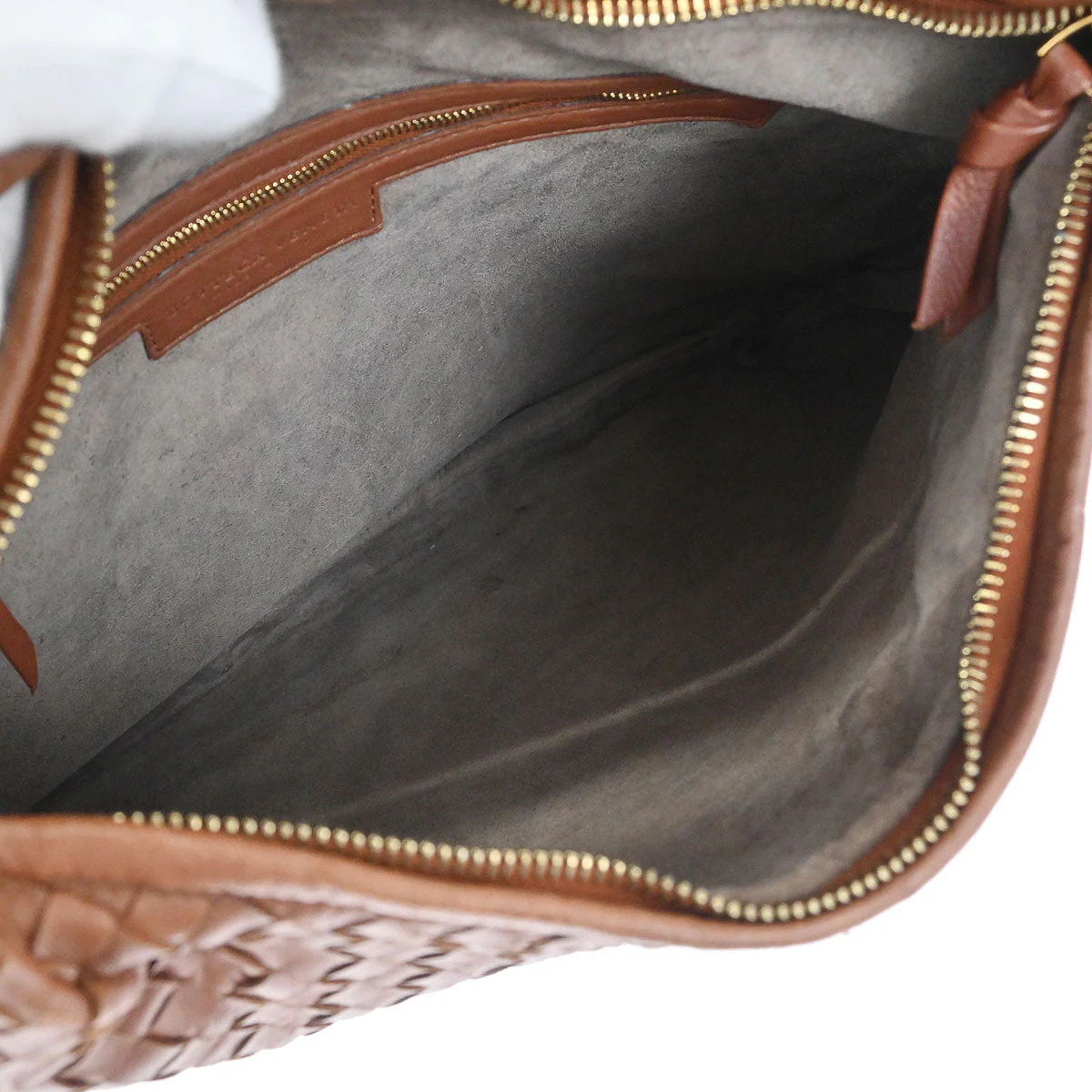 Bottega Veneta Brown Lambskin Intrecciato Hobo Handbag - Image 8